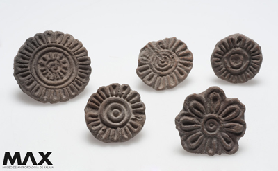 Piezas de la colección permanente del Museo de Antropología de Xalapa.